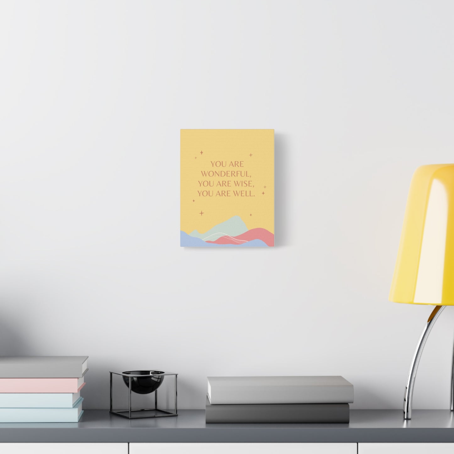 Wonderful, Wise, Well - Matte Canvas, Stretched, 1.25"