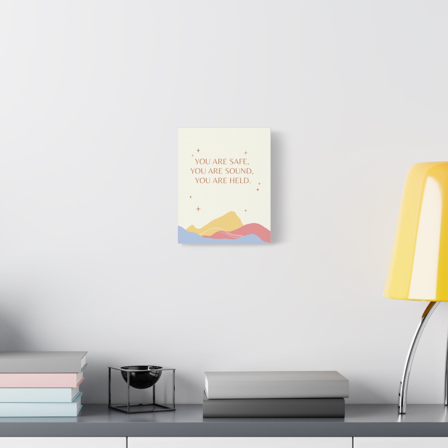 Safe, Sound, Held - Matte Canvas, Stretched, 1.25"