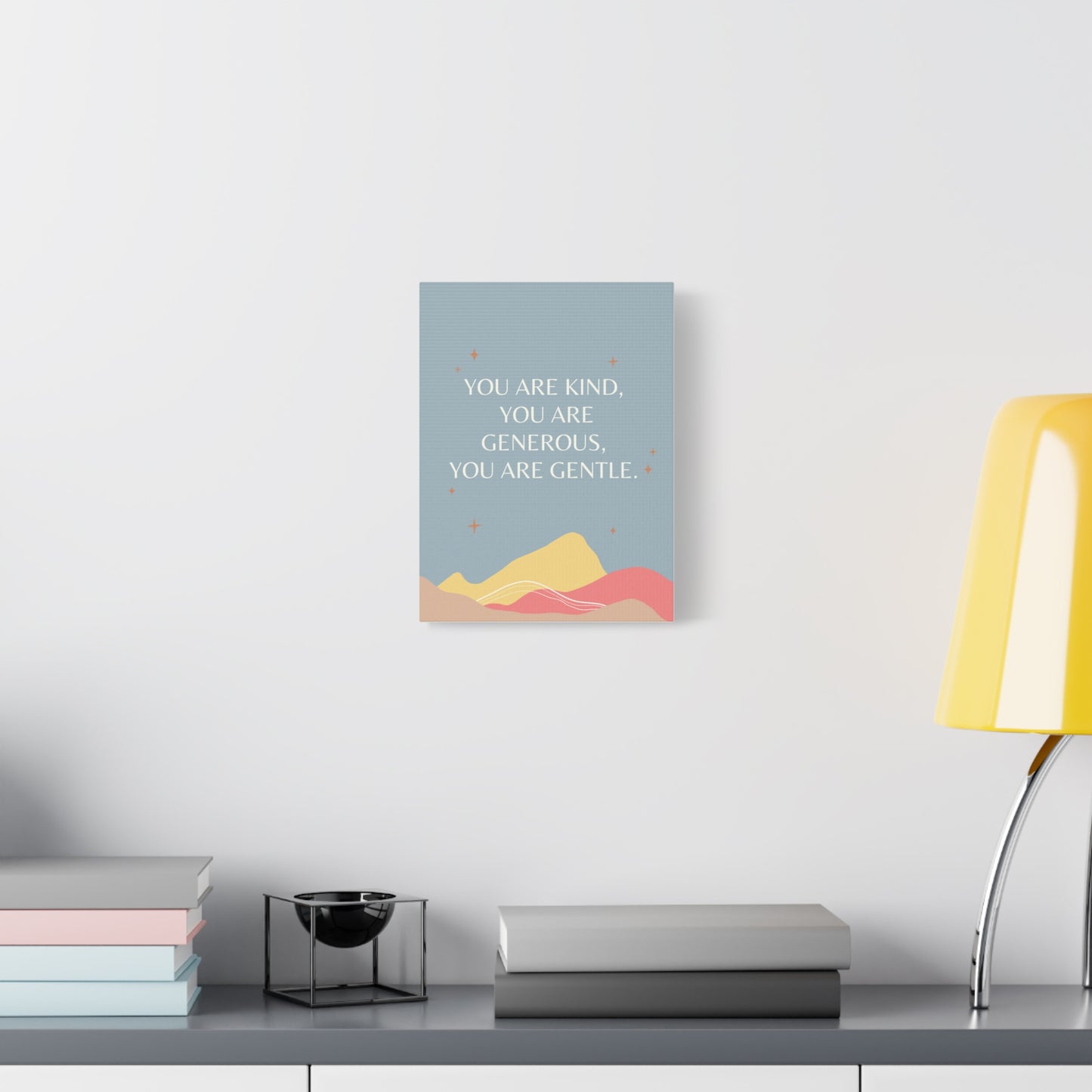 Kind, Generous, Gentle - Matte Canvas, Stretched, 1.25"