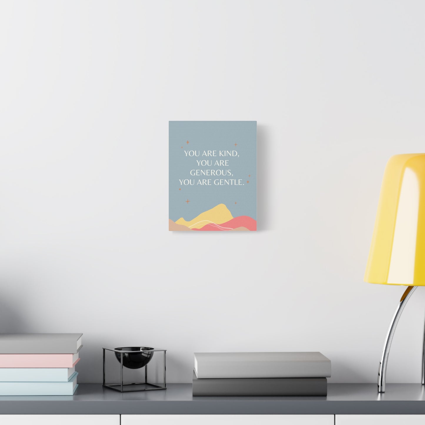 Kind, Generous, Gentle - Matte Canvas, Stretched, 1.25"