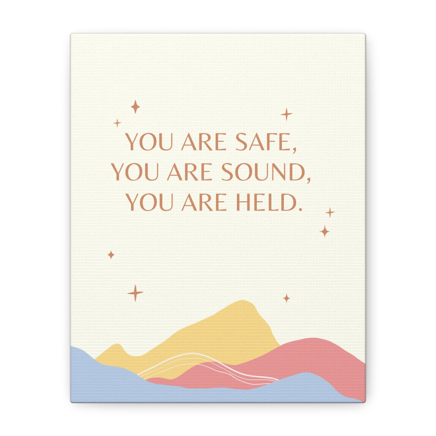 Safe, Sound, Held - Matte Canvas, Stretched, 1.25"