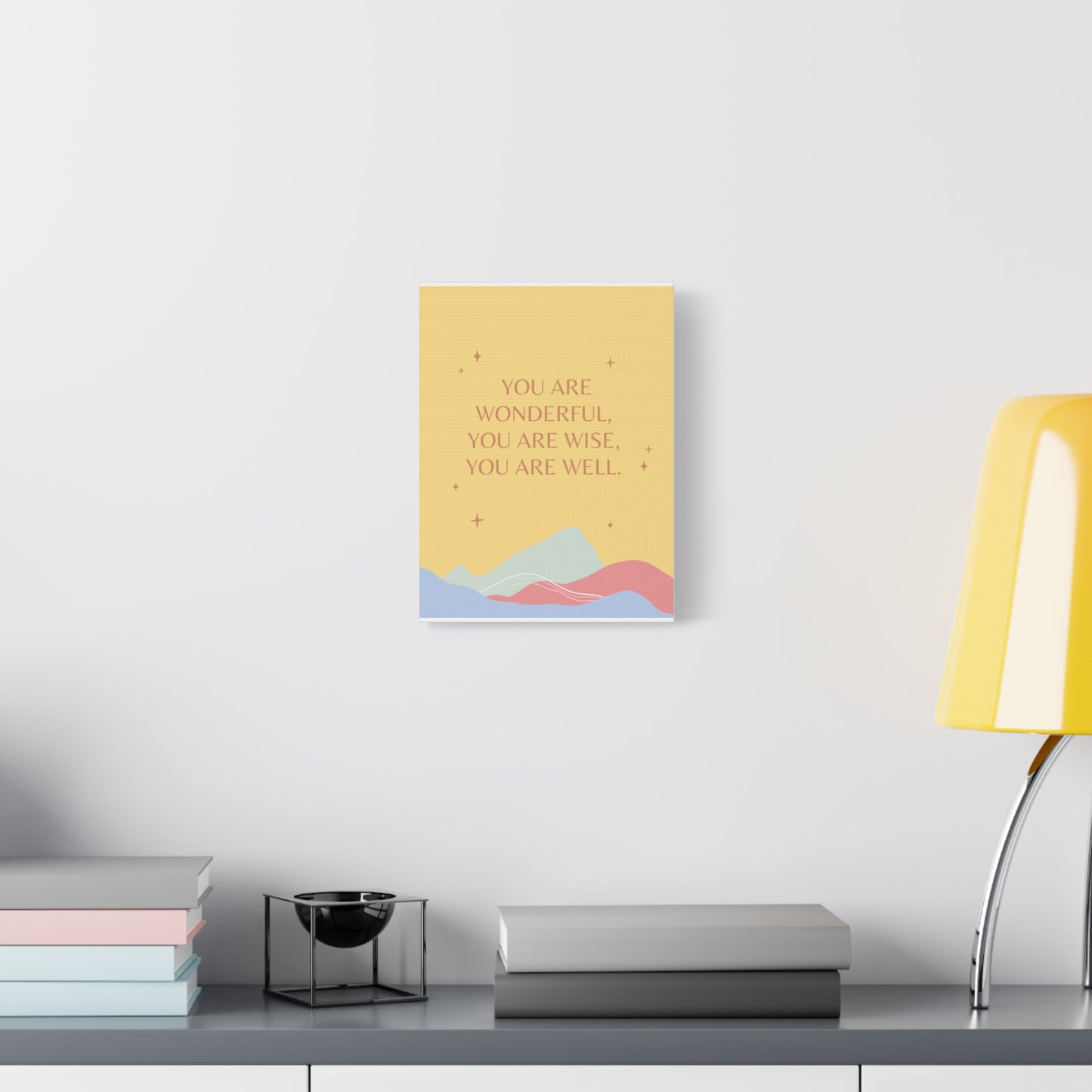 Wonderful, Wise, Well - Matte Canvas, Stretched, 1.25"