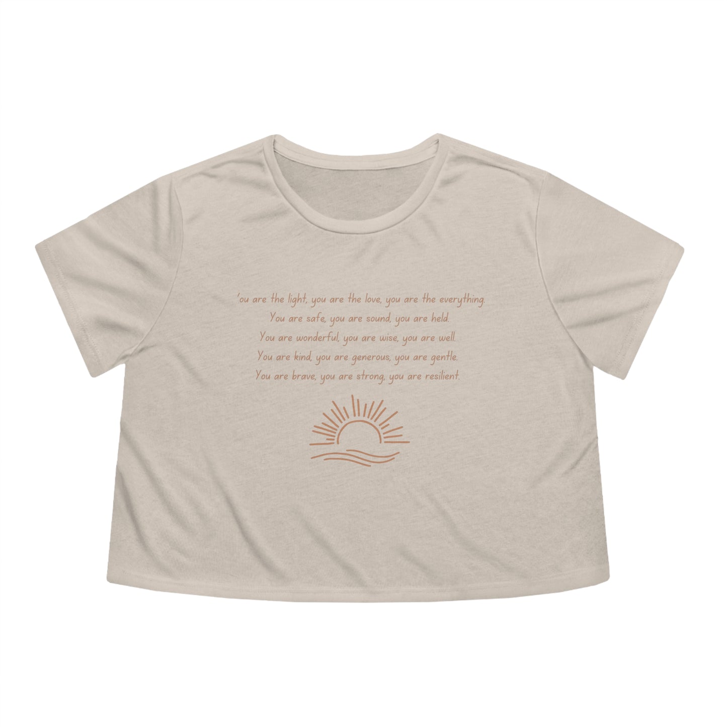 You Are The Everything Logo Women's Flowy Cropped Tee