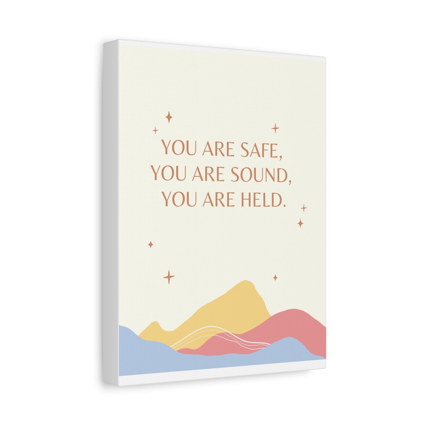 Safe, Sound, Held - Matte Canvas, Stretched, 1.25"