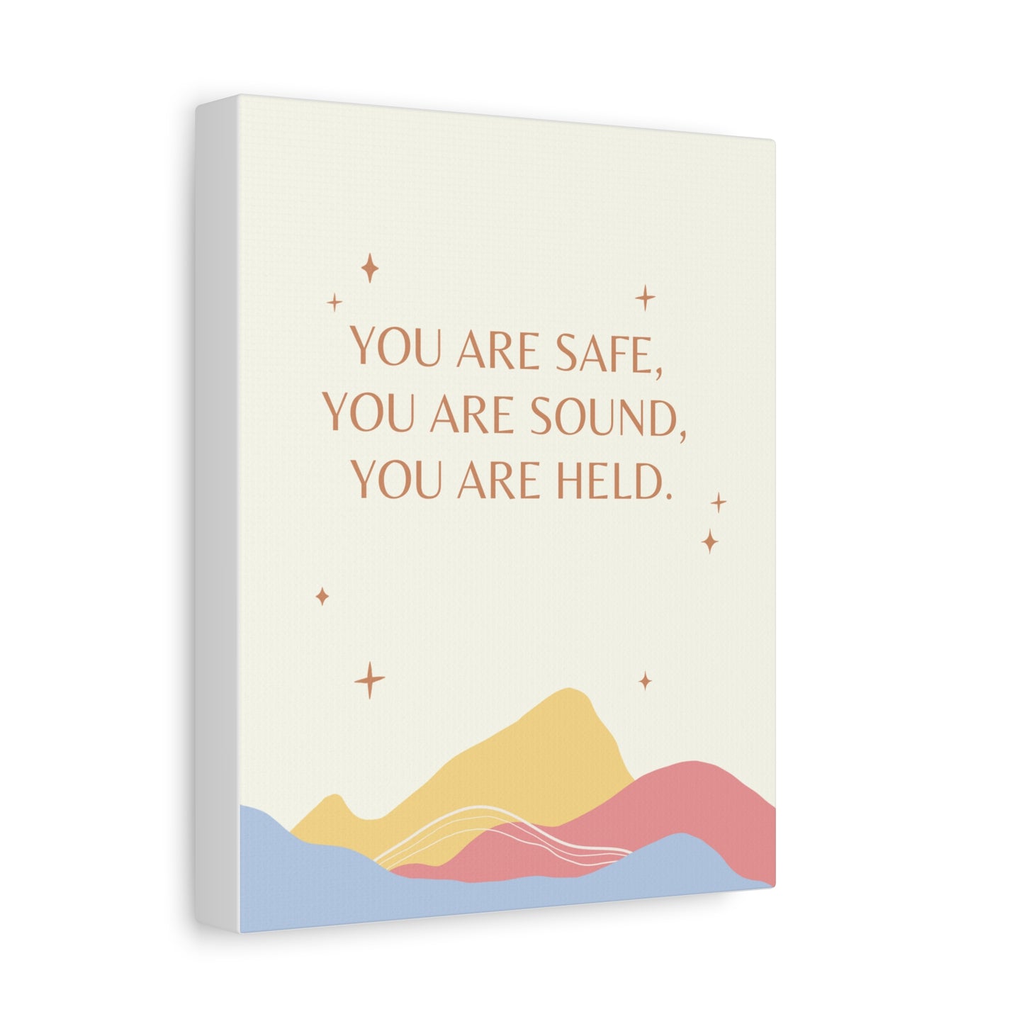 Safe, Sound, Held - Matte Canvas, Stretched, 1.25"