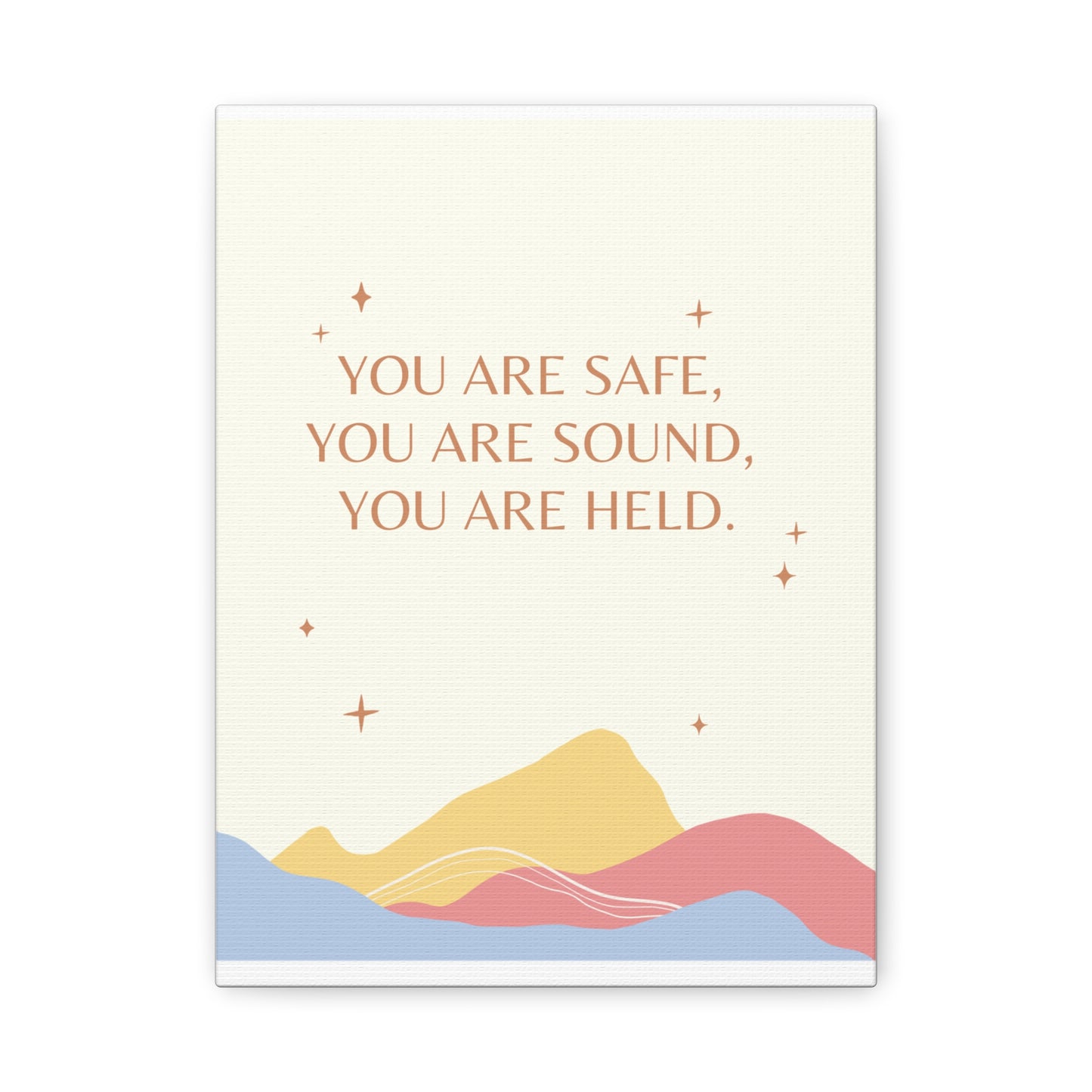 Safe, Sound, Held - Matte Canvas, Stretched, 1.25"
