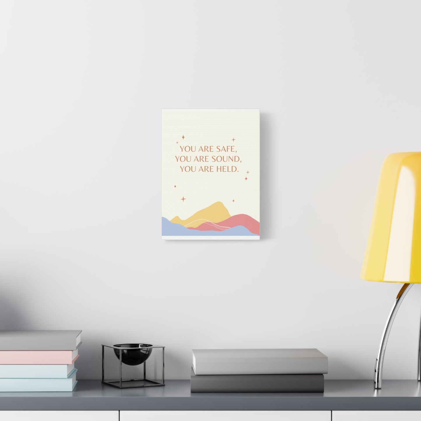 Safe, Sound, Held - Matte Canvas, Stretched, 1.25"