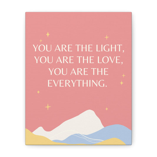 Light, Love, Everything - Matte Canvas, Stretched, 1.25"