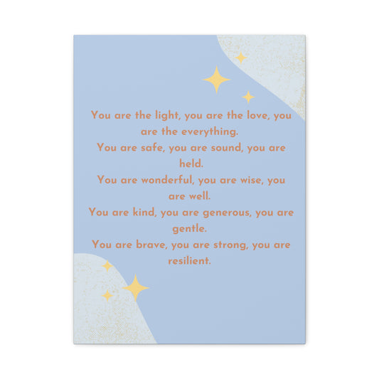 You Are The Everything - Blue Stars - Matte Canvas, Stretched, 1.25"
